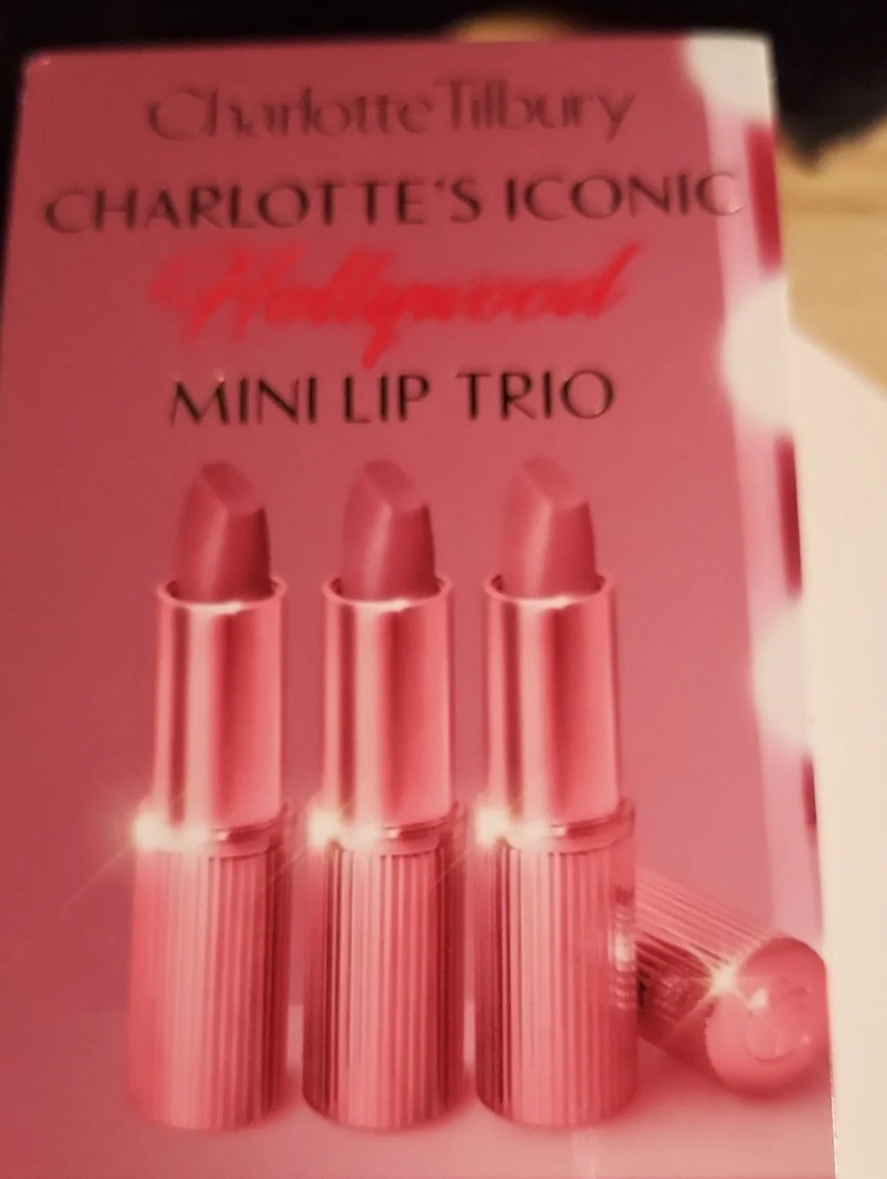💄💋Charlotte Tilbury Mini Lip Trio — Rose To fame,90s Pink And Icon baby.